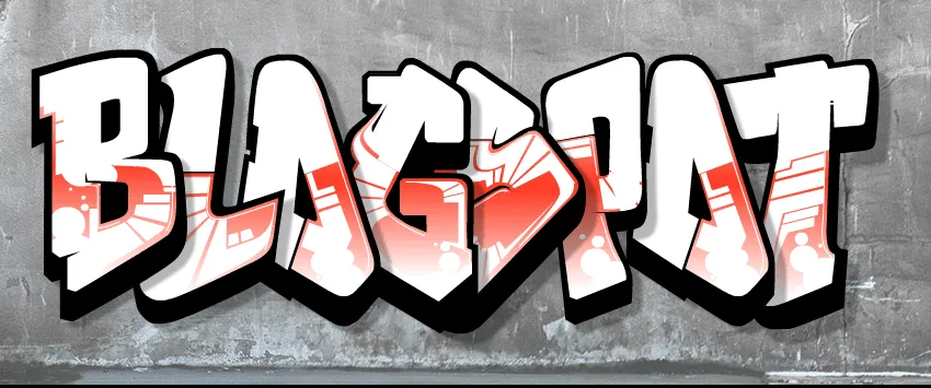 Gerador de letras em grafite - Fazendo Blogspot