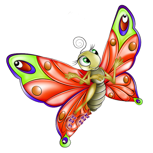 La mariposa animada - Imagui