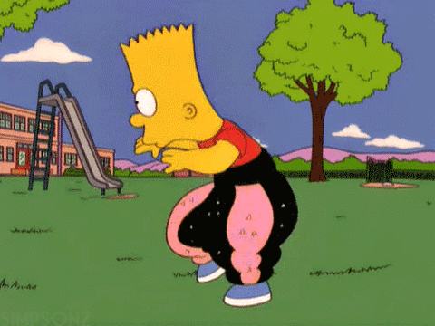 GIF: Bart Simpson Doing MC Hammer Dance | Gifrific