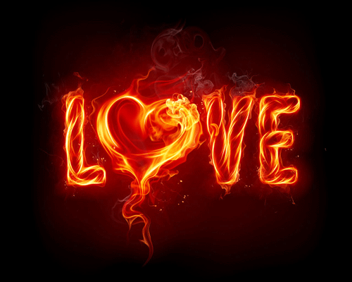 Imagenes de corazones en llamas con movimiento - Imagui