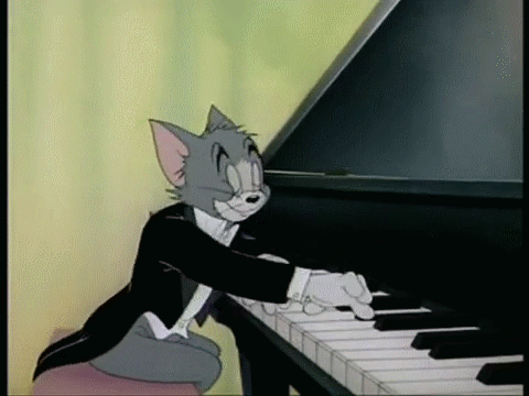 Gifs y animaciones de gatos tocando el piano | Busco Imágenes