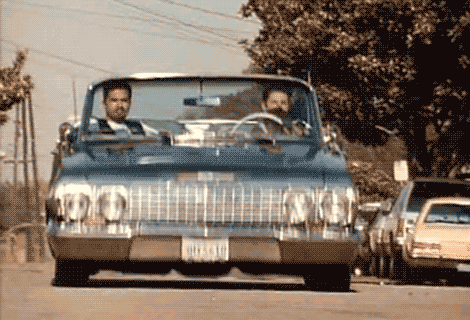 gif* Mexican Cholos cruisin' in lowrider (click image to start gif ...