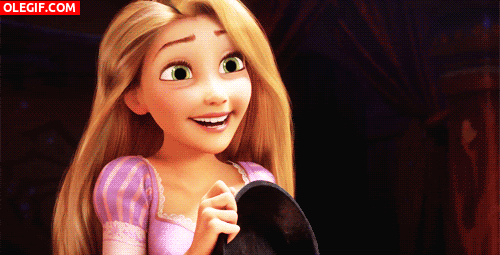 GIF: Rapunzel está emocionada (Gif #1764)