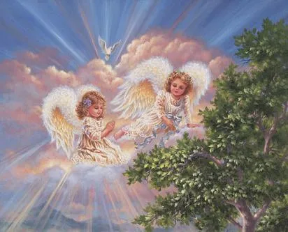 GIFS DE ANGELES: Gifs de ángeles en las nubes
