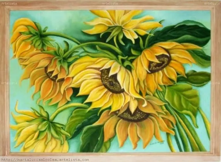 Pintar en tela girasoles - Imagui