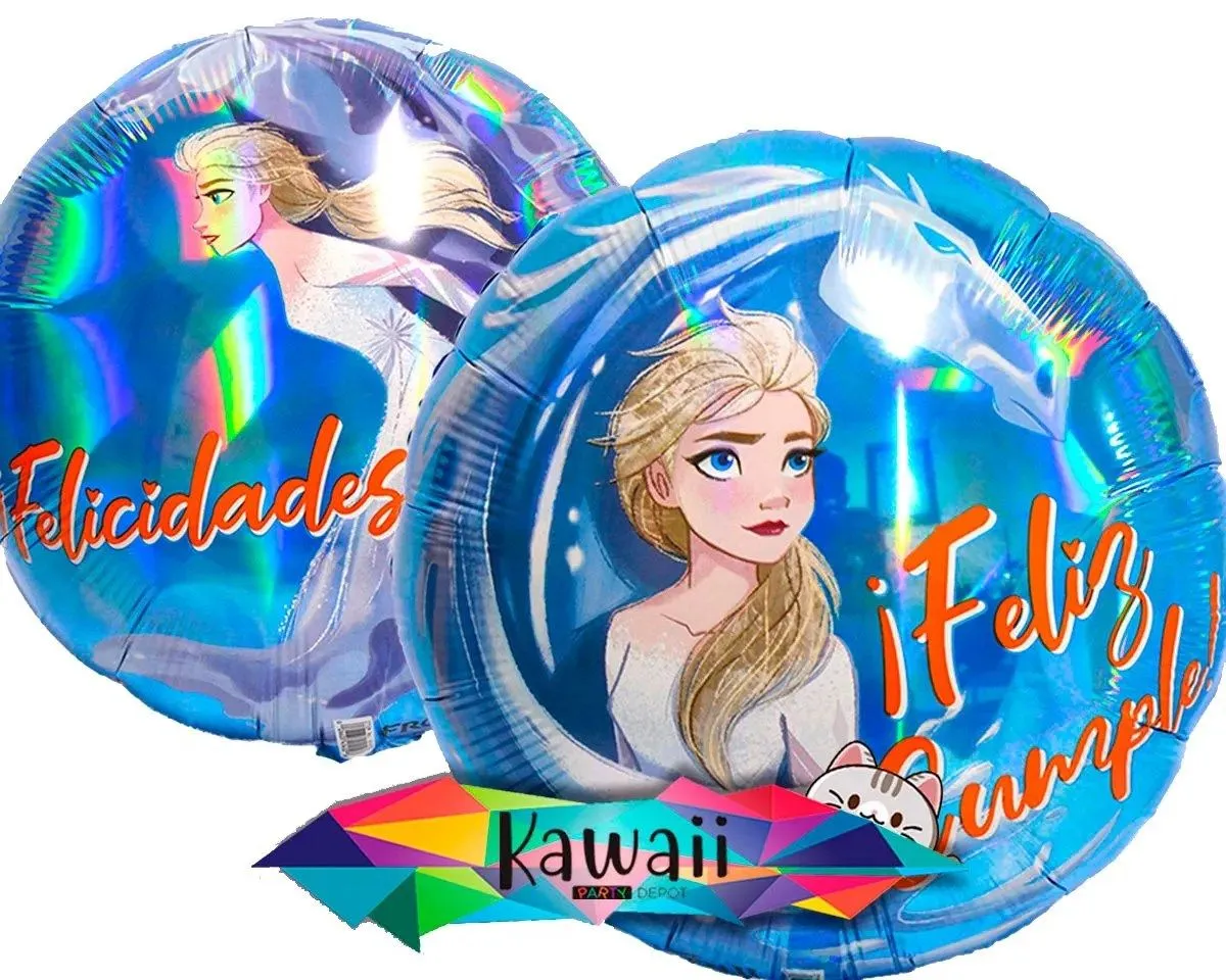 Globo Feliz cumple Elsa - Frozen - Kawaii Party Depot