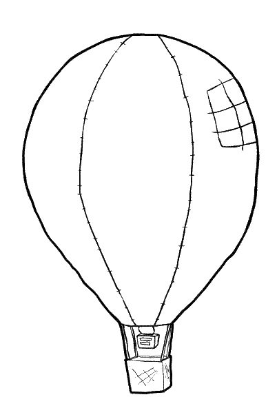 Globo aerostatico para dibujar - Imagui