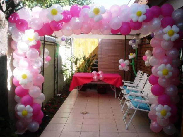 Decoración con globos de cumpleaños - Imagui