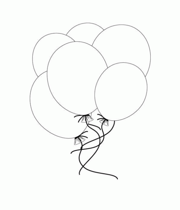 Dibujos de globos grandes para imprimir - Imagui