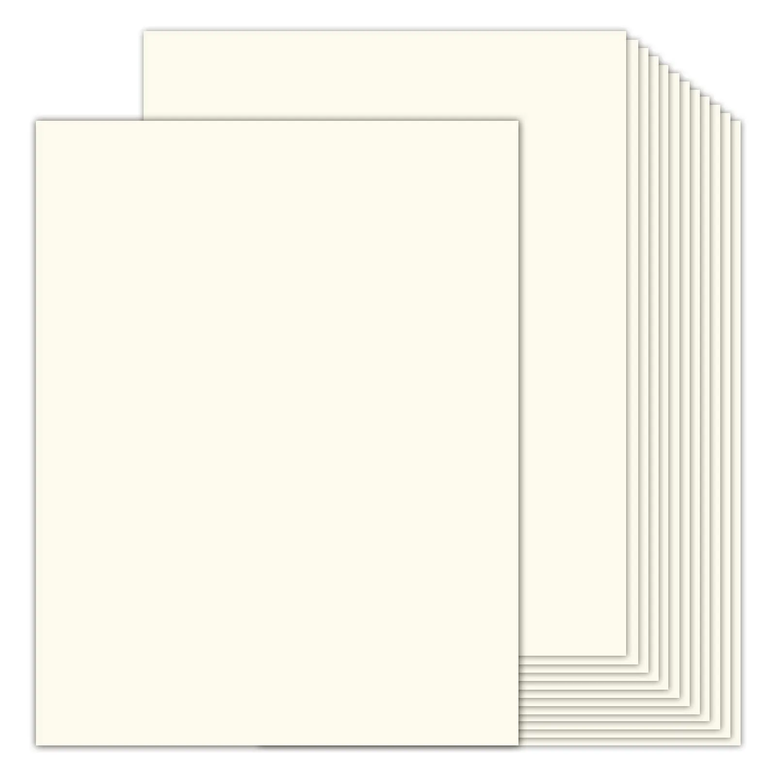 Goefun - 24 hojas de cartulina crema de 8.5 x 11 pulgadas, papel de  impresora de cartulina de 80 libras para hacer tarjetas, impresión de  oficina, manualidades de papel : Amazon.com.mx: Hogar y Cocina