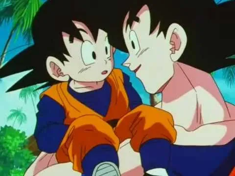 Goku conoce a Goten - YouTube