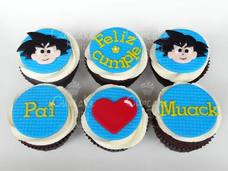 Goku Cupcakes by CupcakeCity | Cupcakes | Pinterest