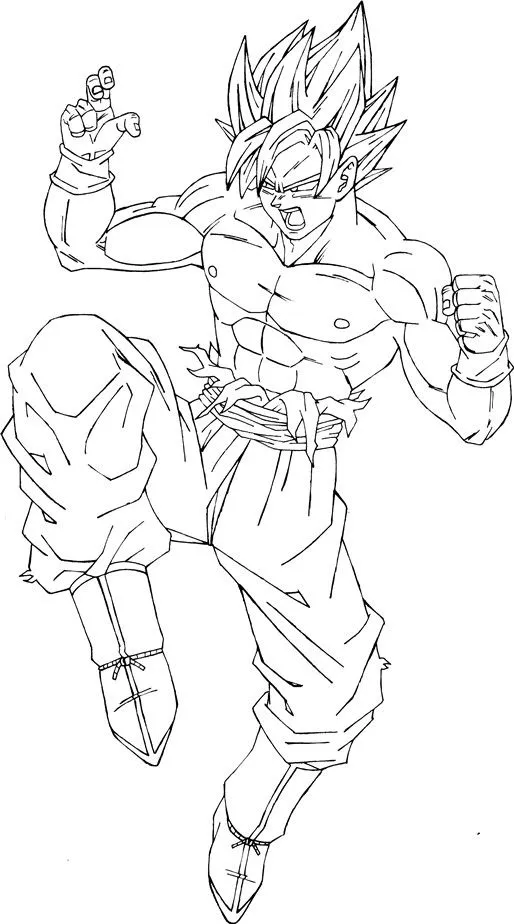 Goku ssj4 para dibujar - Imagui