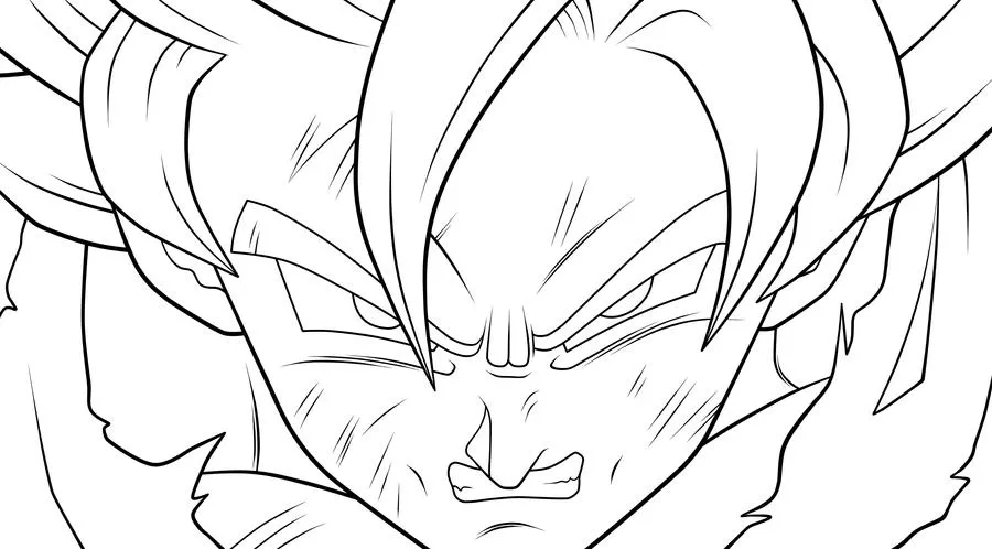 Goku super sayayin 1 para dibujar - Imagui