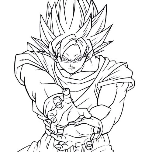 Goku+dragon+ball+coloring+ ...