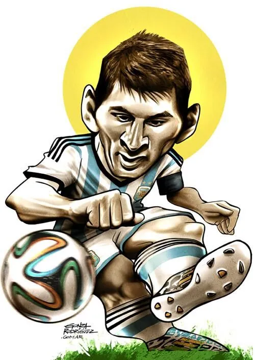 Gonza Rodriguez on Twitter: "Caricatura de #Messi (2do gol en ...