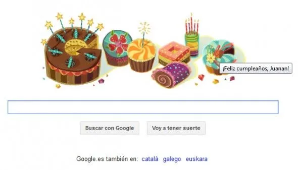 Google te felicita el día de tu cumpleaños con un doodle ...