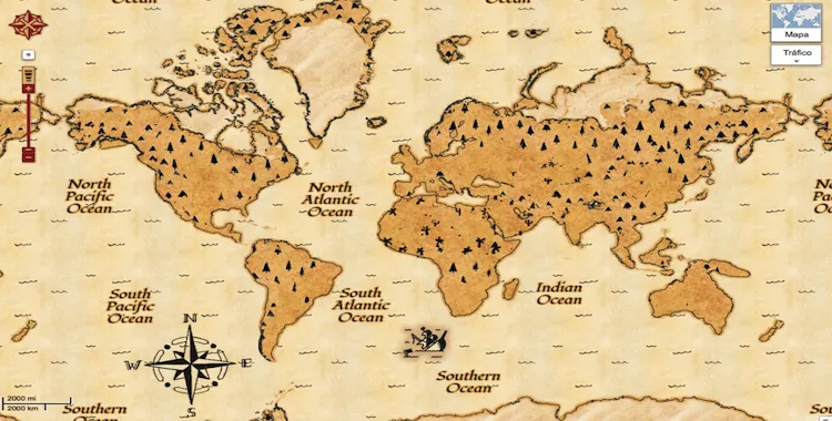 Google transforma el mundo en un mapa pirata como broma de April ...