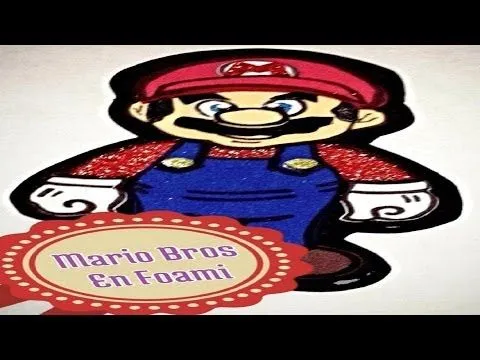 Como hacer una gorra de Mario Bros con fomi - Imagui