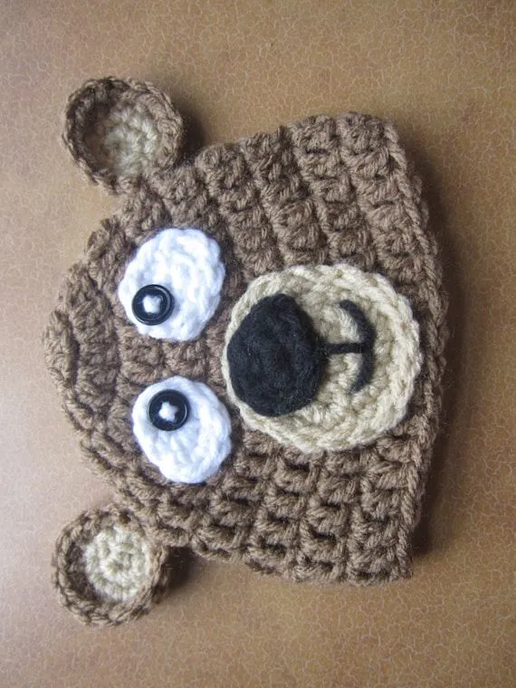 Gorra de Oso de crochet por Karohook en Etsy