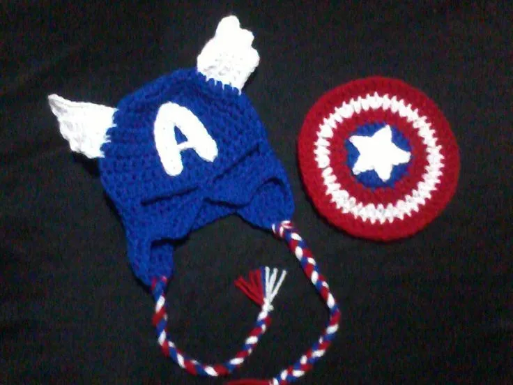 gorro de Capitan America #crochet #kids | Eu gosto | Pinterest ...