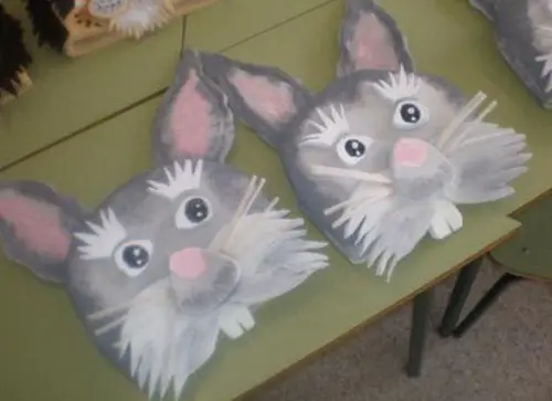 Mascara de conejo en foami - Imagui