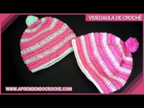 Gorro de Croche para Bebê Amoreco - Aprendendo Crochê - YouTube