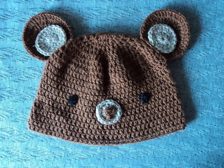 Gorro crochet oso pardo | Ideas inspiradoras | Pinterest | Crochet