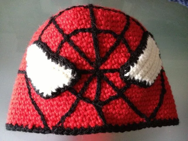 gorro tejido hombre araña | Crochet Gorros | Pinterest