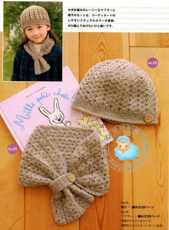 Bufandas y gorros tejidos a crochet para bebé - Imagui