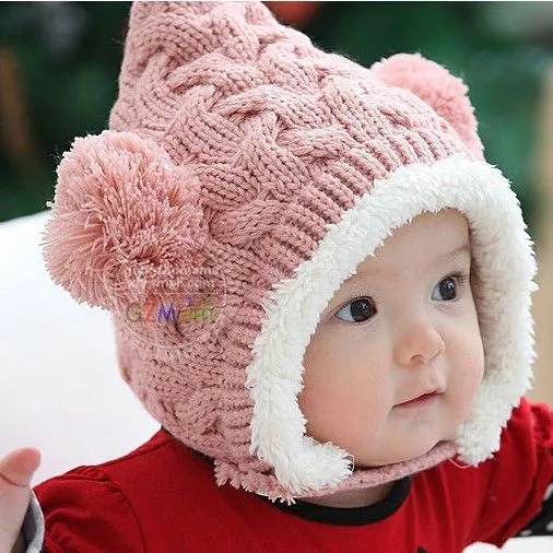 Gorros de lana de bebé - Imagui