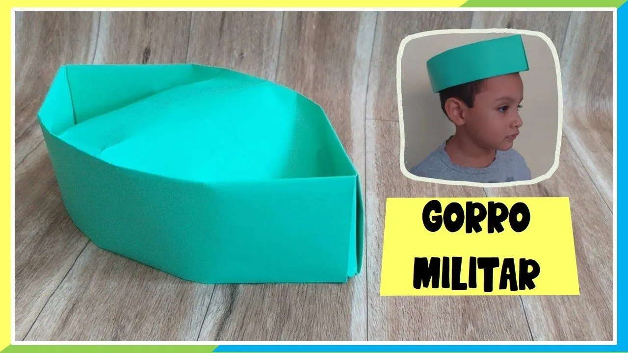 Como hacer un Gorro Militar de papel - Sombrero de papel - YouTube