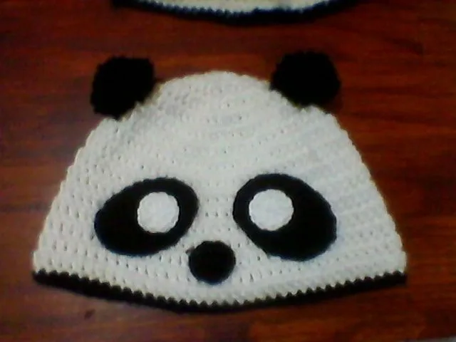 Gorro oso panda a crochet - Imagui