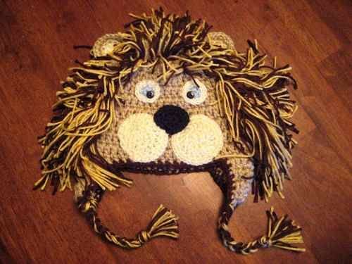 Leon tejido crochet - Imagui