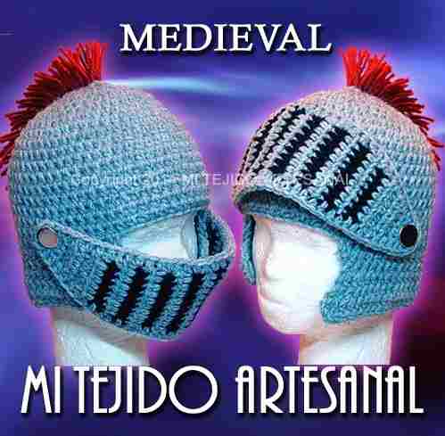 Gorro Tejido Al Crochet Modelo Medieval | ROPA