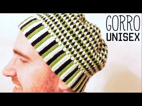GORRO UNISEX a Crochet | How to crochet a UNISEX HAT (BEANIE ...