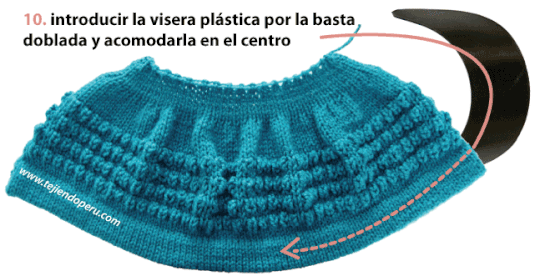 Gorro con visera - Tejiendo Perú...