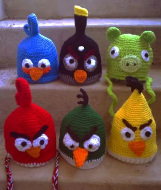 Gorros angry bird | Crochet | Pinterest
