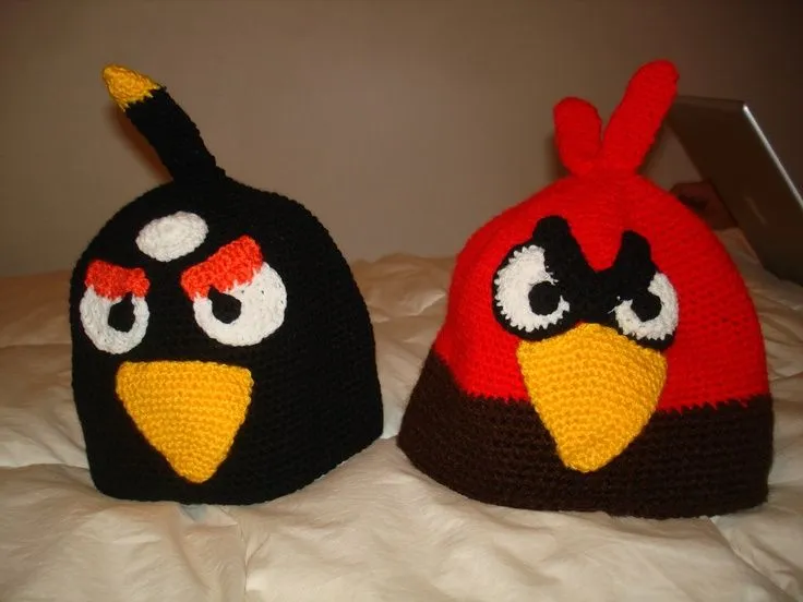 gorros angry bird | crochet yady | Pinterest