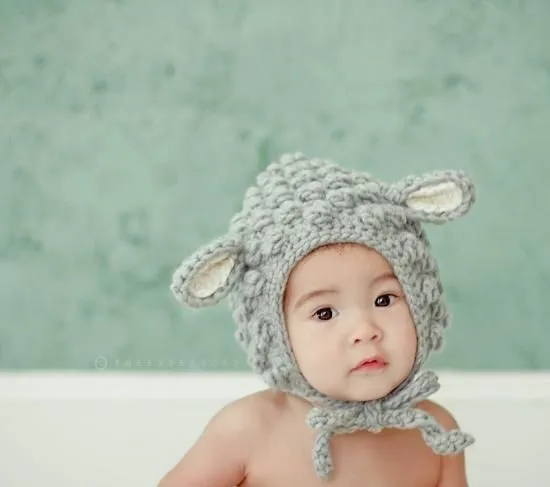 Gorros de lana para bebés con orejas - Imagui