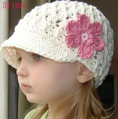 Sombrero en crochet para niña - Imagui
