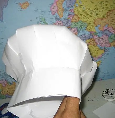 Como hacer gorro de chef con papel - Imagui