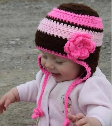 Gorras tejidos a croshet para niñas - Imagui