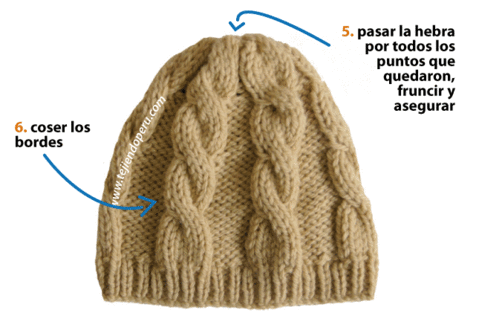 Gorros en dos agujas on Pinterest | Tejido, Hat Patterns and Ravelry