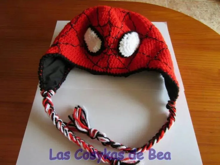 Gorros tejidos de Spiderman - Imagui