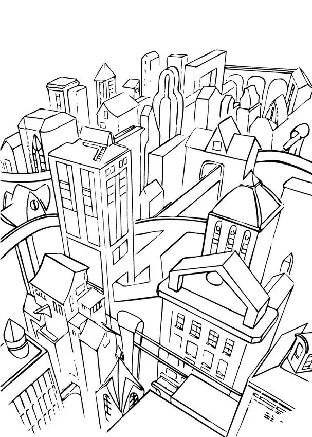 Gotham city - Dibujos para colorear GOTHAM CITY