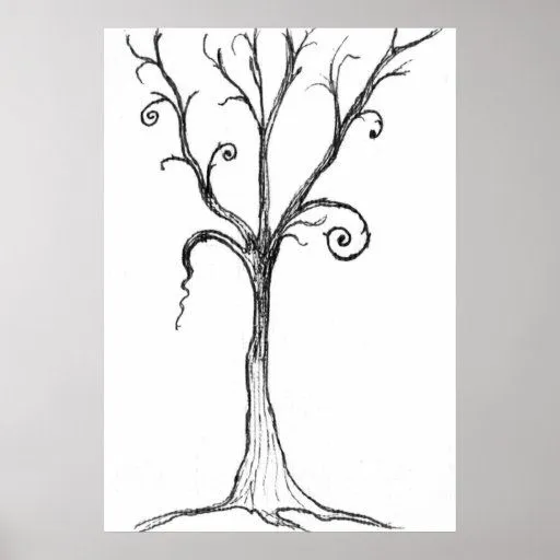 Dibujos goticos arboles - Imagui