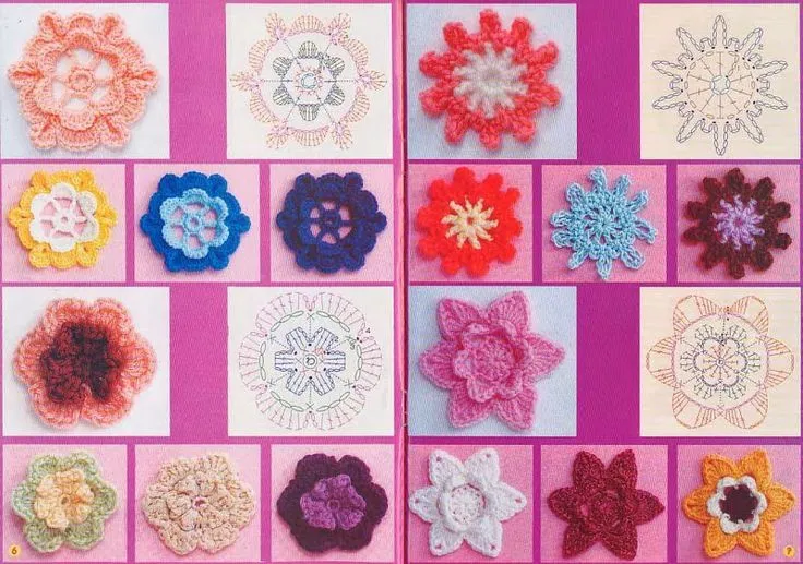 Grace y todo en Crochet: FLORES, FLORES Y MAS FLORES... FLOWERS ...