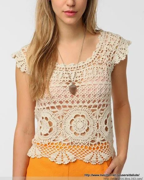 Grace y todo en Crochet: LINDO TOP PASO A PASO..