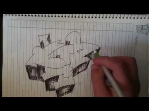 Como hacer un graffiti en 3D - YouTube